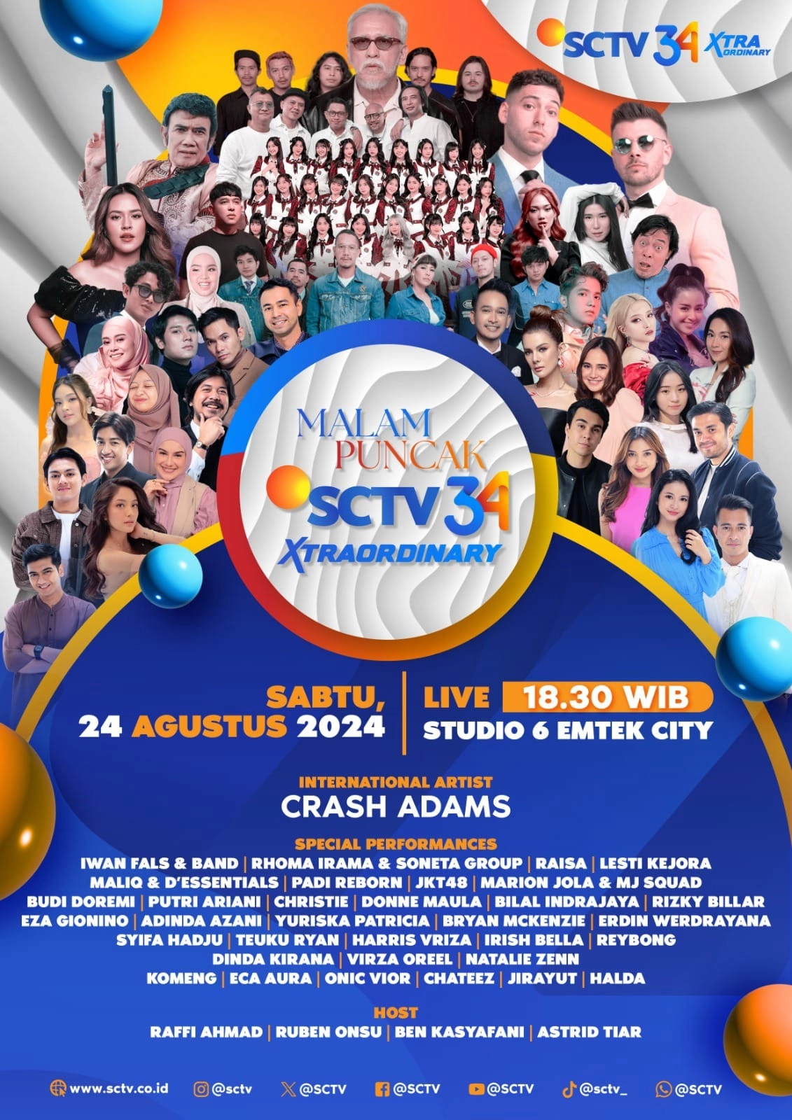 Malam Puncak HUT SCTV 34Xtraordinary