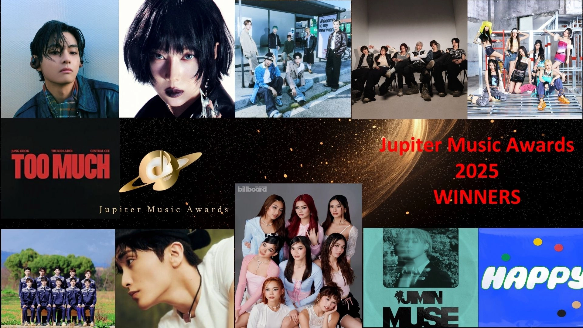 Winners of the 2nd Jupiter Music Awards
