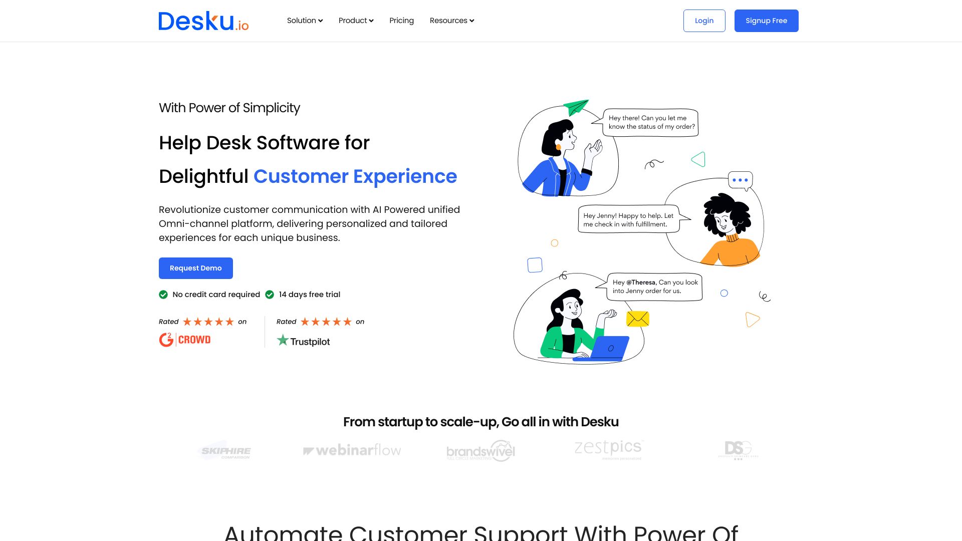 Desku - AI-Powered Customer Support 1