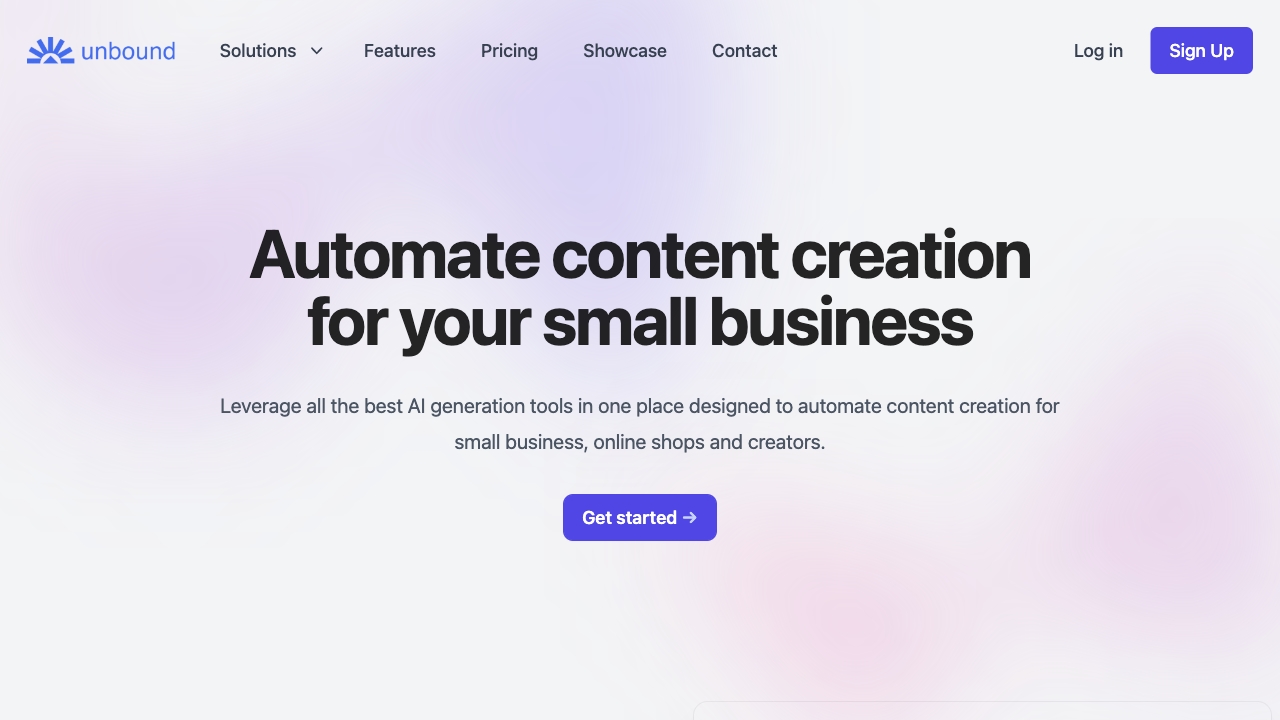 Streamline Your Content Creation with Unbound 1