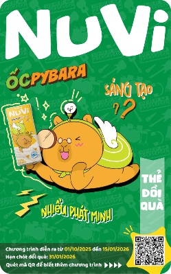 A green box with cartoon animal on it