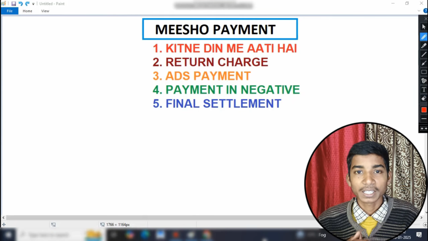 Proceso de Pago de Meesho