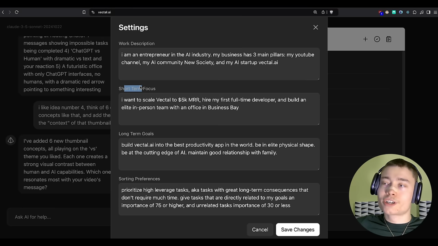 Vectal Recurring Tasks