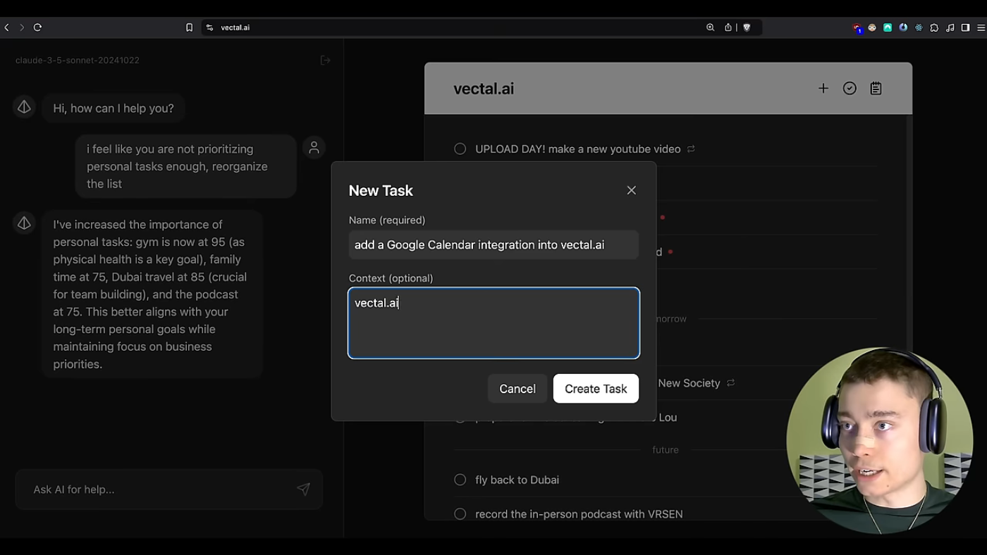 Vectal User Preferences