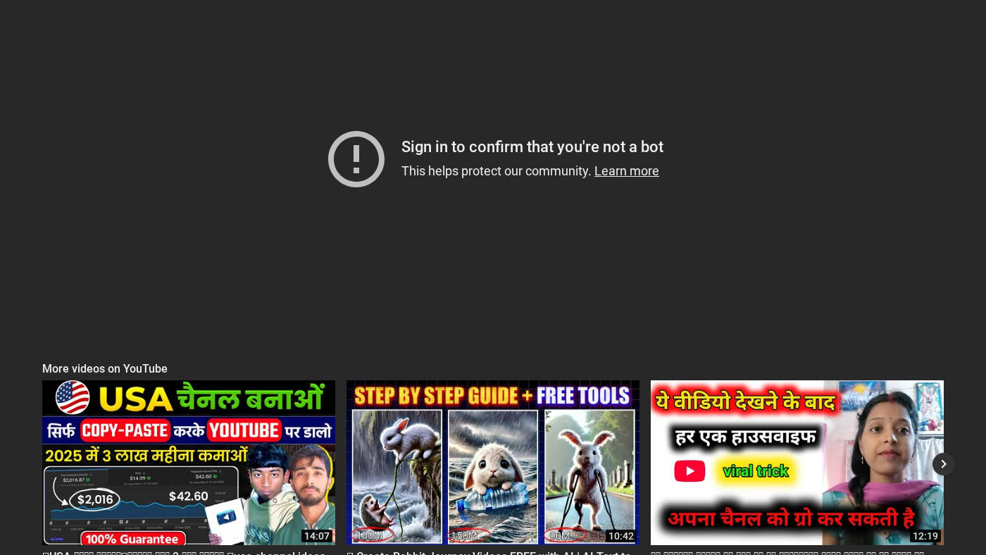 Rabbit Journey Video Creation