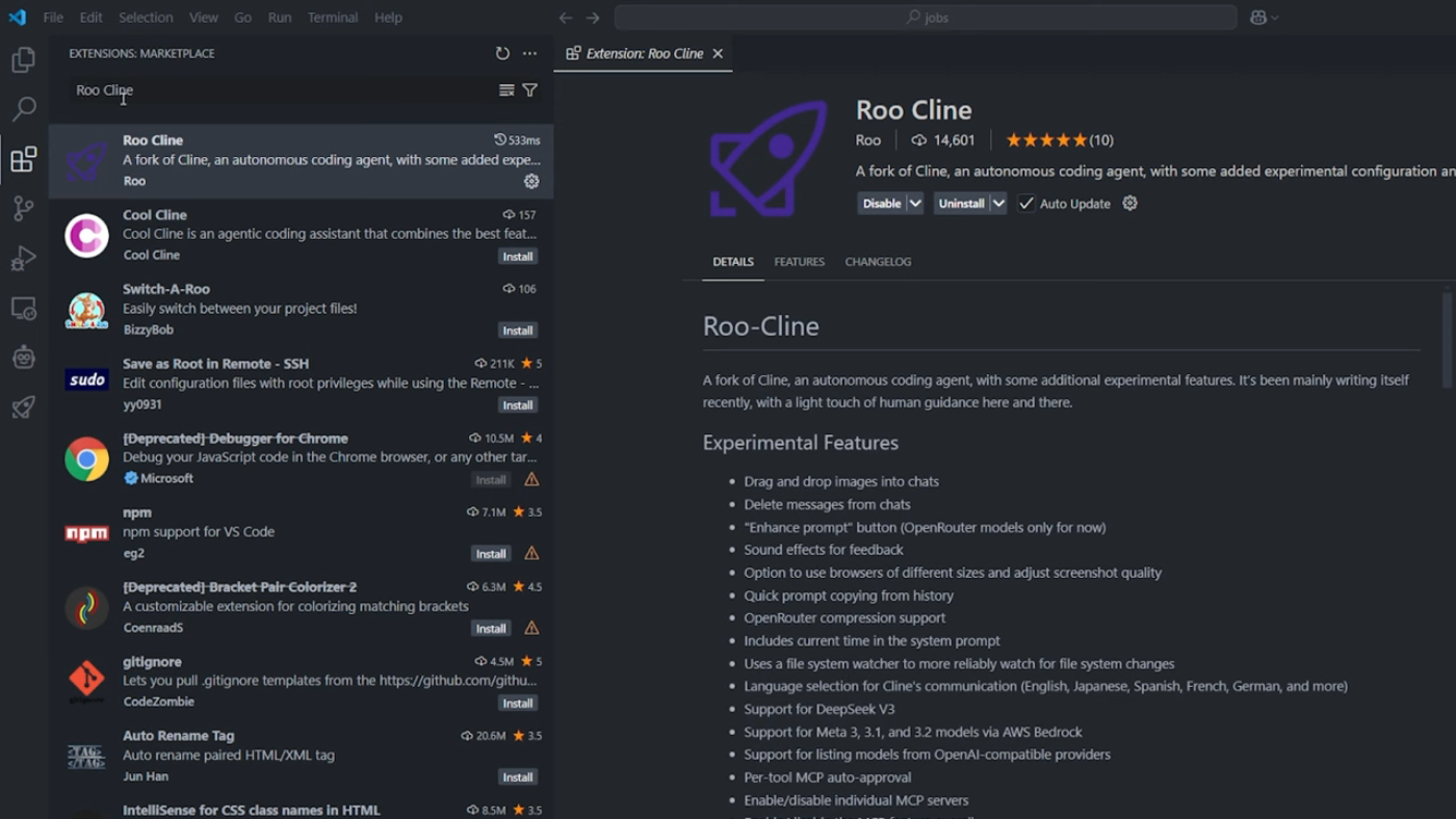 RooCline Screenshot